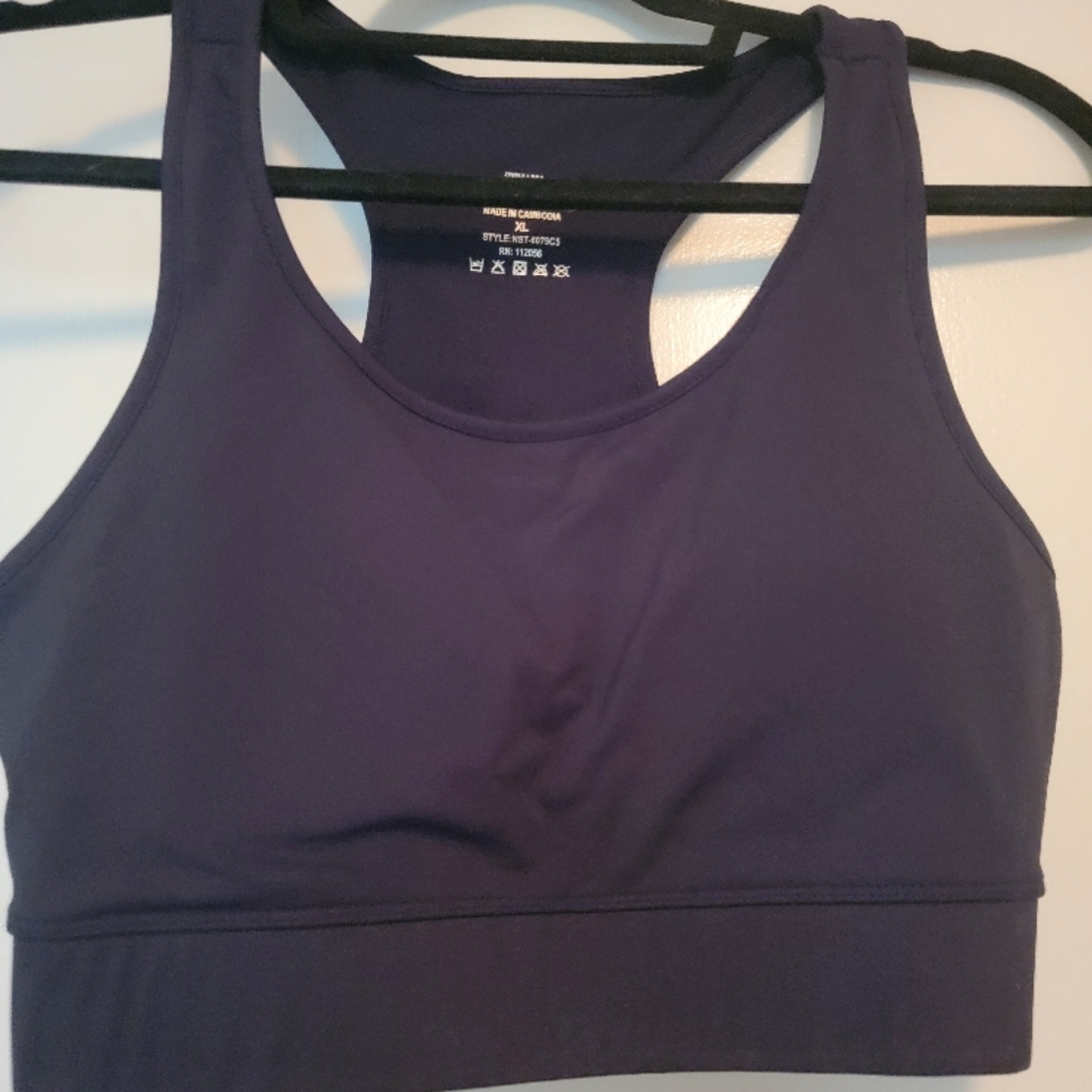Black Friday Free shipping Zenana Outfitters Purple Sports Bra
